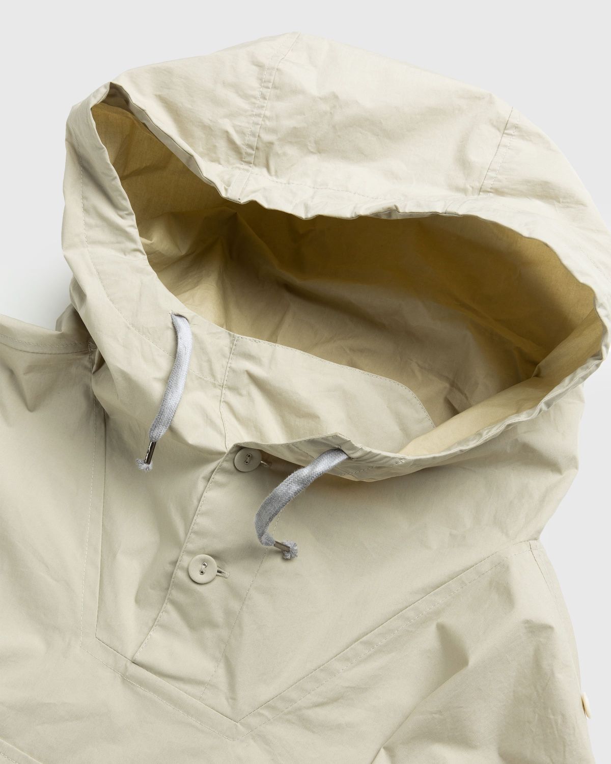 Maison Margiela – Coated Cotton Hooded Jacket Cream - Outerwear - Beige - Image 8