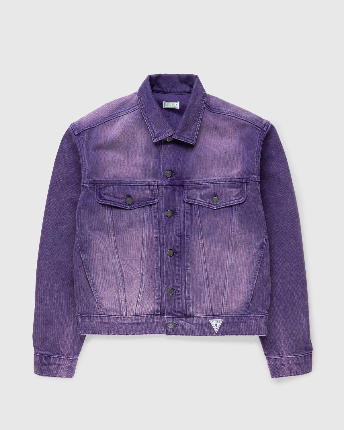 Guess USA Vintage Denim Jacket Purple Highsnobiety Shop