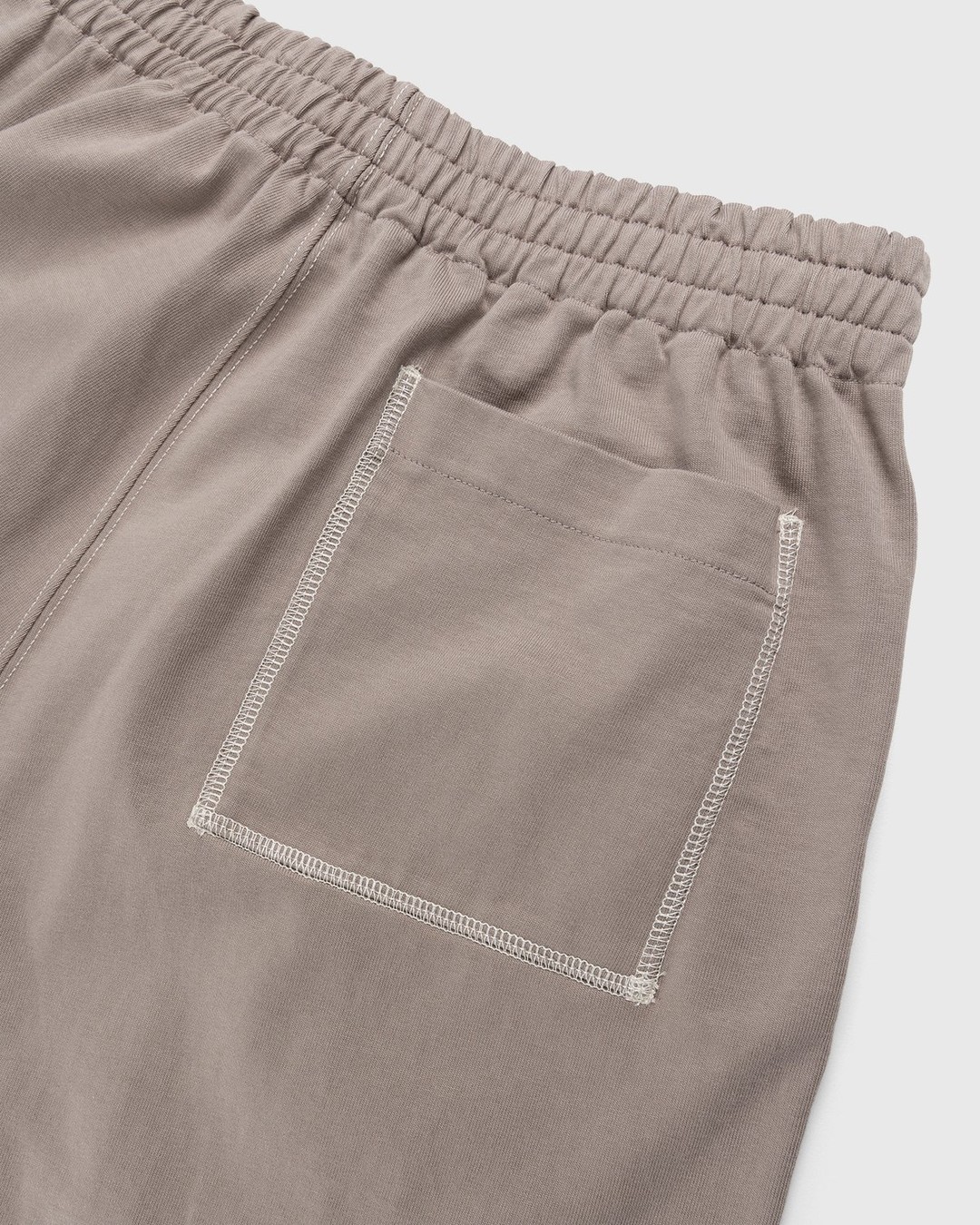 Auralee – High Density Cotton Jersey Shorts Grey Beige - Shorts - Beige - Image 5