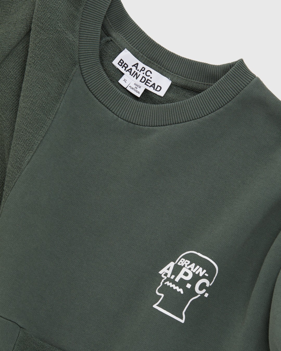 A.P.C. x Brain Dead – Pony Grey Green - Sweats - Green - Image 3