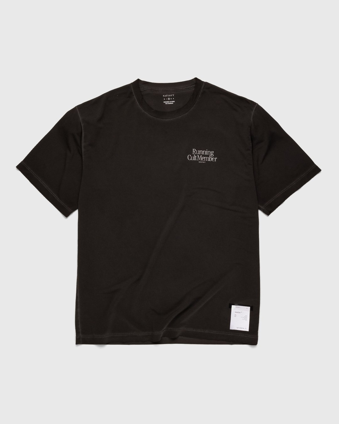 Satisfy x Highsnobiety – HS Sports Balance T-Shirt Black Pigment - T-shirts - Grey - Image 2