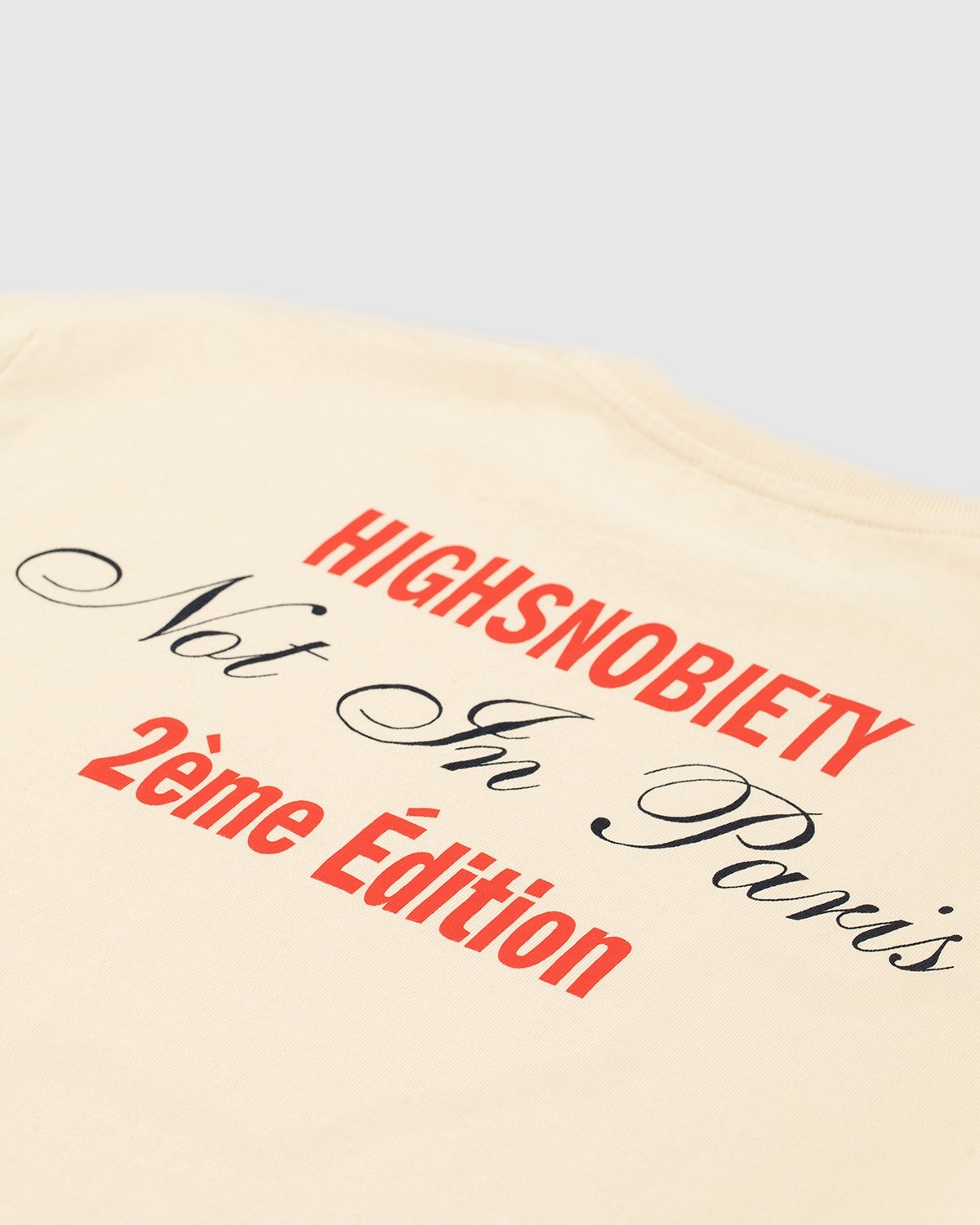 Highsnobiety – Not In Paris Eiffel Tower T-Shirt Eggshell - Tops - Beige - Image 4