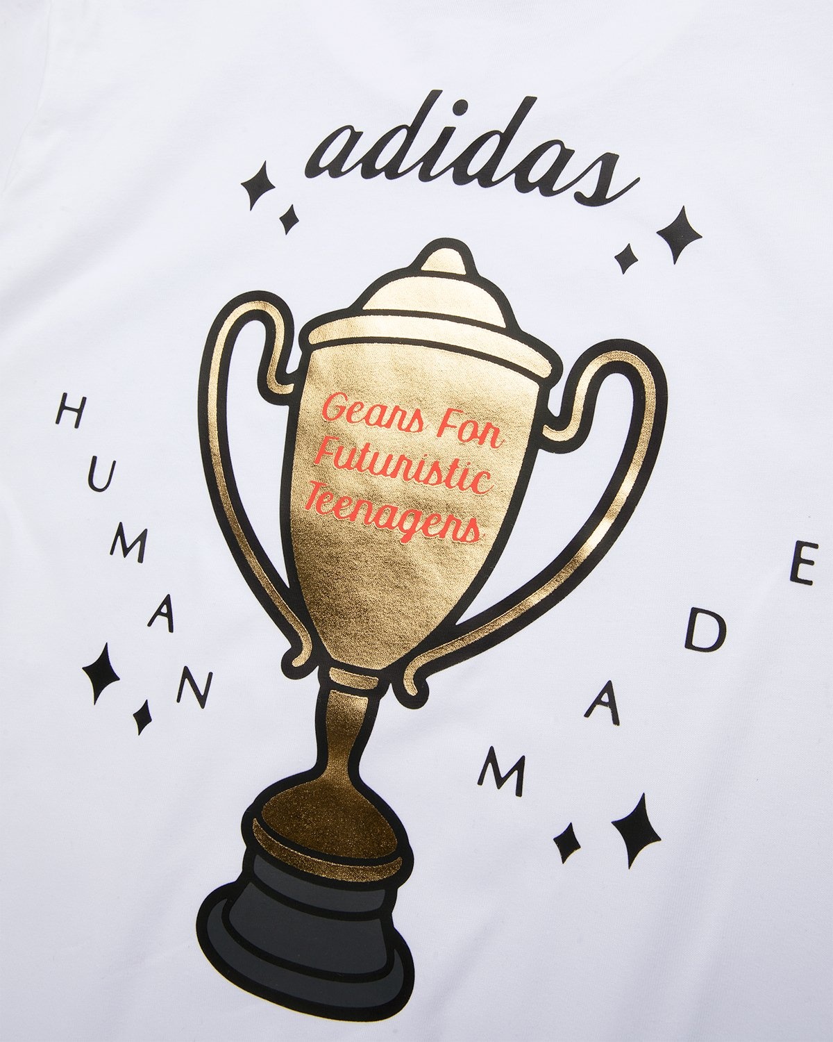 adidas Originals x Human Made – Graphic Tee White - T-Shirts - White - Image 4