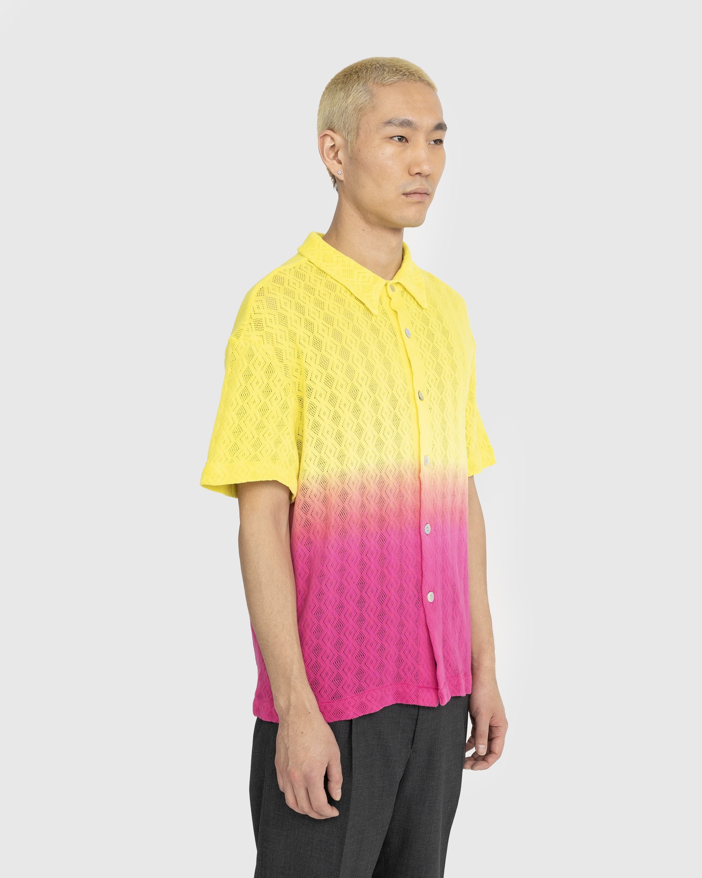 AGR – Gentle Happiness Lace Shirt Yellow/Pink - Shirts - Yellow - Image 3