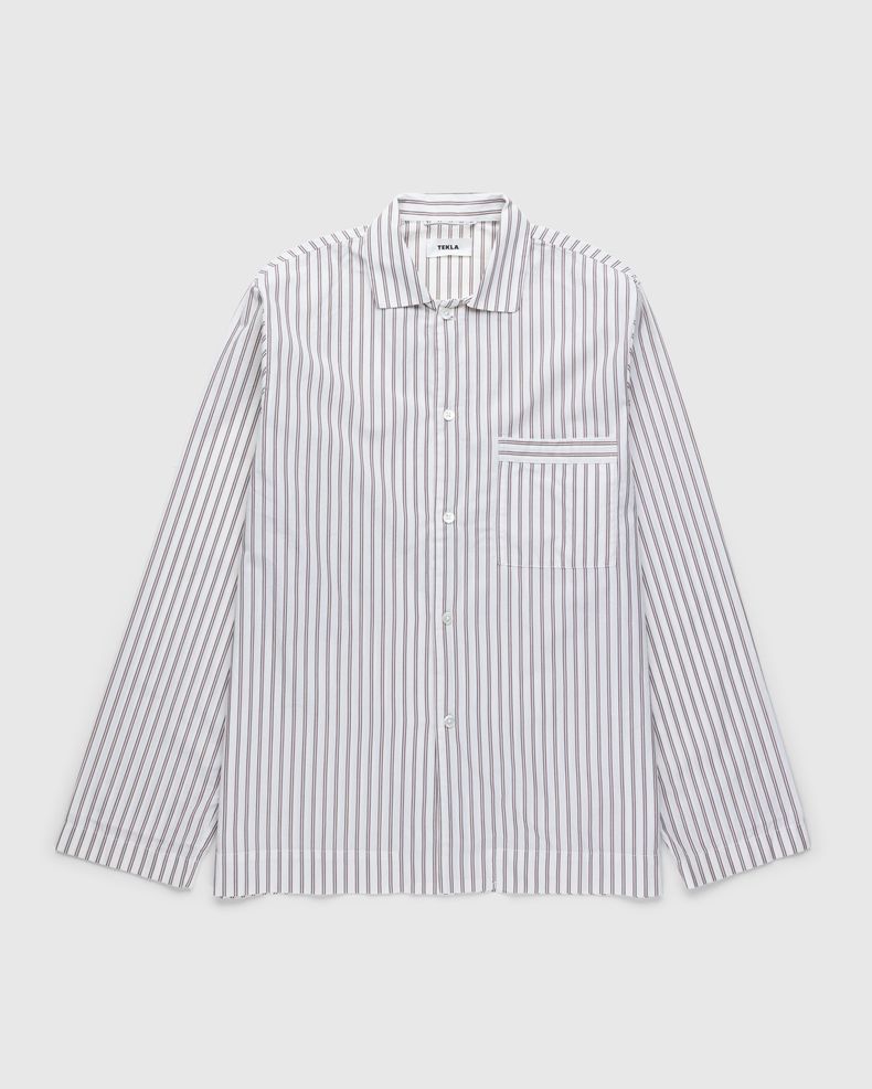 Tekla – Cotton Poplin Pyjamas Shirt Hopper Stripes