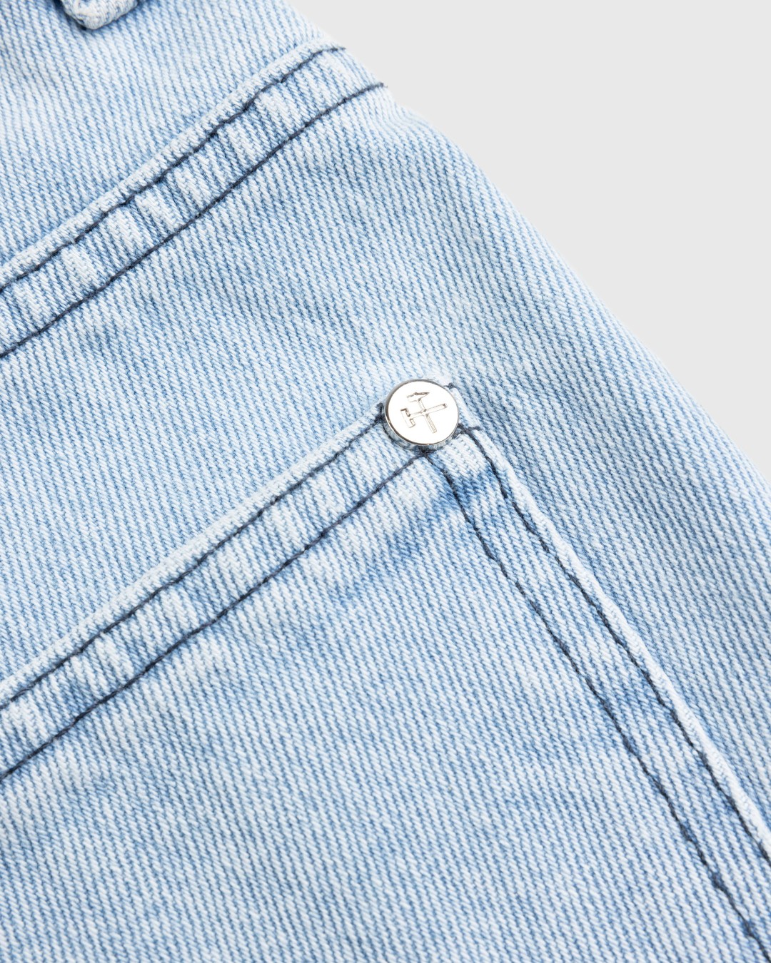 GmbH – Rim Denim Shorts Light Indigo Blue - Shorts - Blue - Image 7