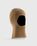 Arnar Mar Jonsson – Knitted Rib Convertible Balaclava Camel - Hats - Brown - Image 2