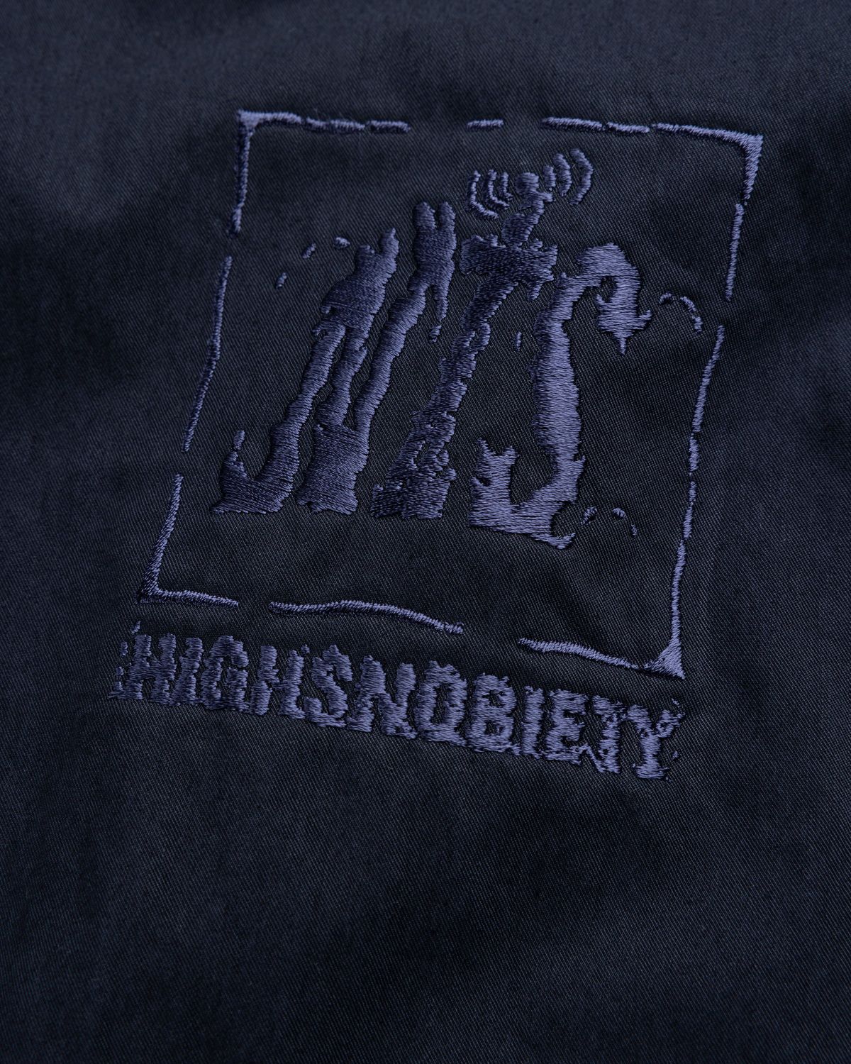 NTS x Highsnobiety – Brushed Nylon Track Jacket Navy - Outerwear - Black - Image 7