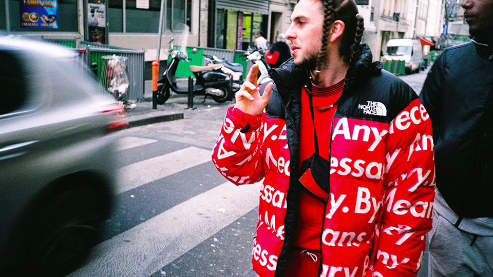 supreme x the north face history fw15