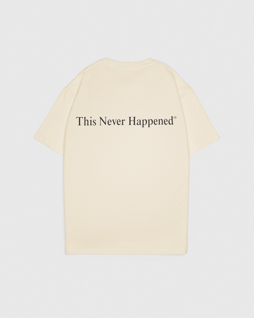 Highsnobiety – This Never Happened 2020 T-Shirt Eggshell - T-shirts - Beige - Image 1