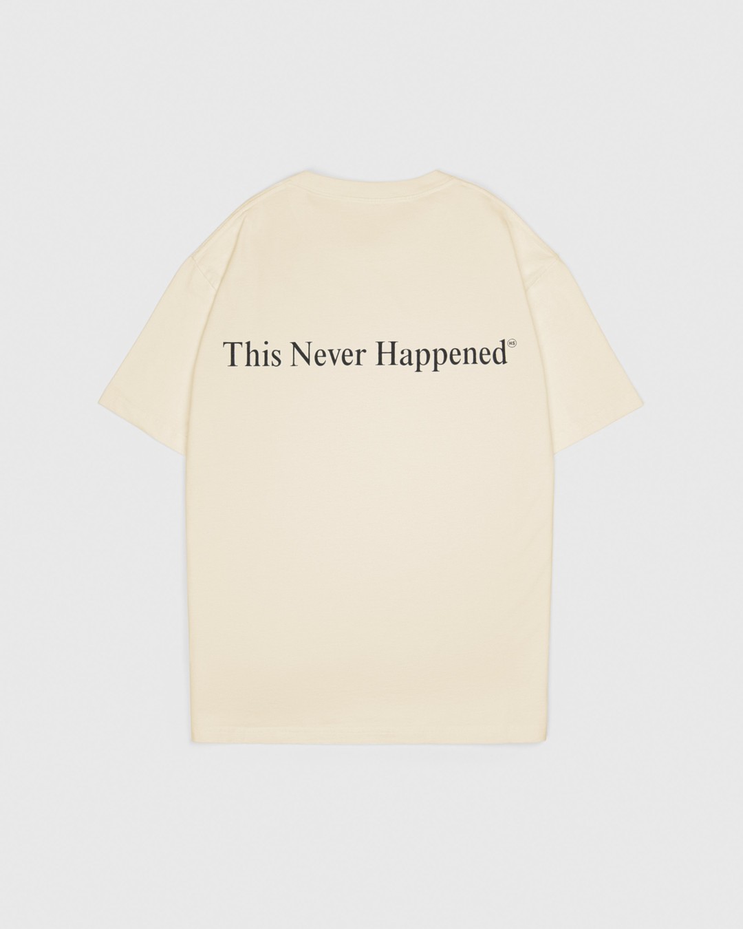 Highsnobiety – This Never Happened 2020 T-Shirt Eggshell - T-shirts - Beige - Image 1