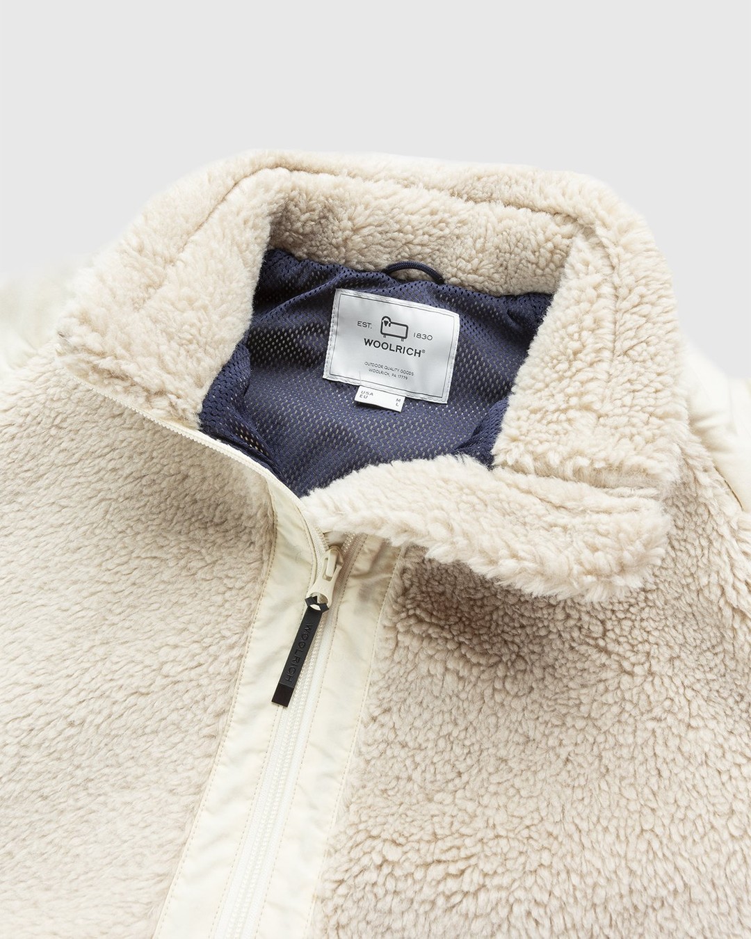 Woolrich – Terra Pile Jacket Ivory - Fleece - Beige - Image 4