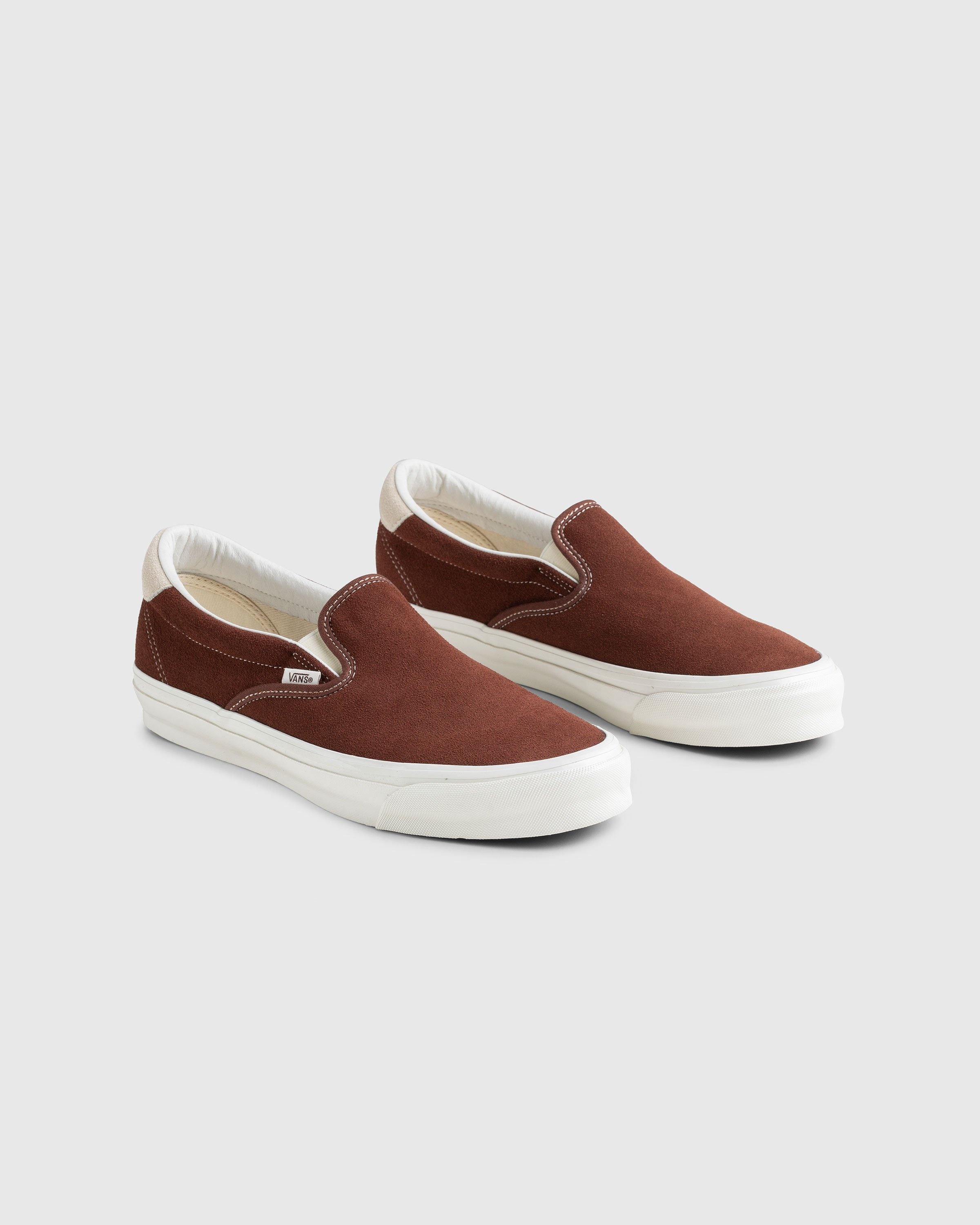 Vans – OG Slip-On 59 LX Suede Brown - Sneakers - Brown - Image 3