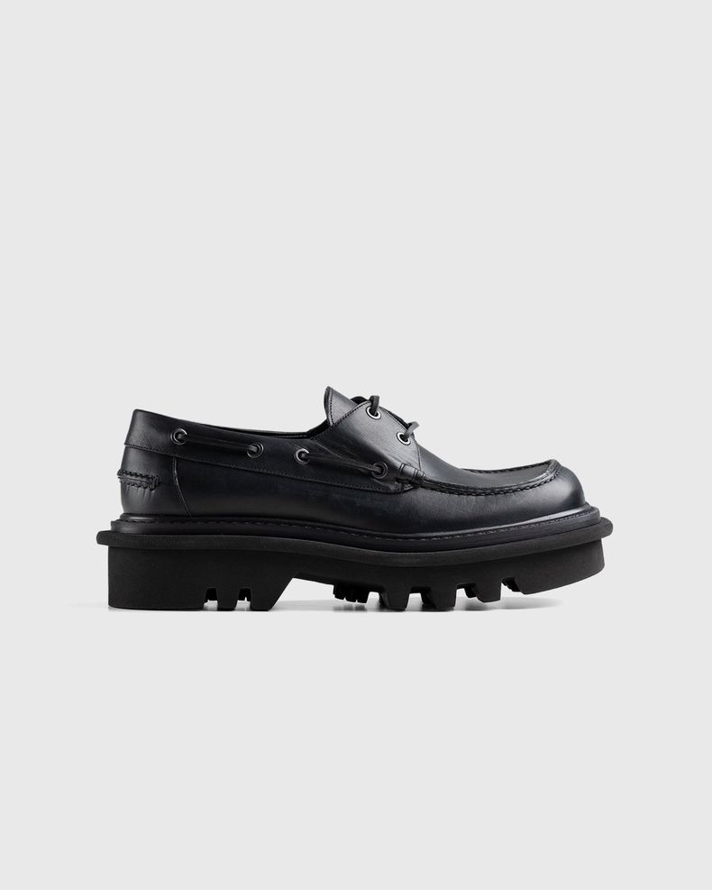 Dries van Noten – Leather Boat Shoe Black