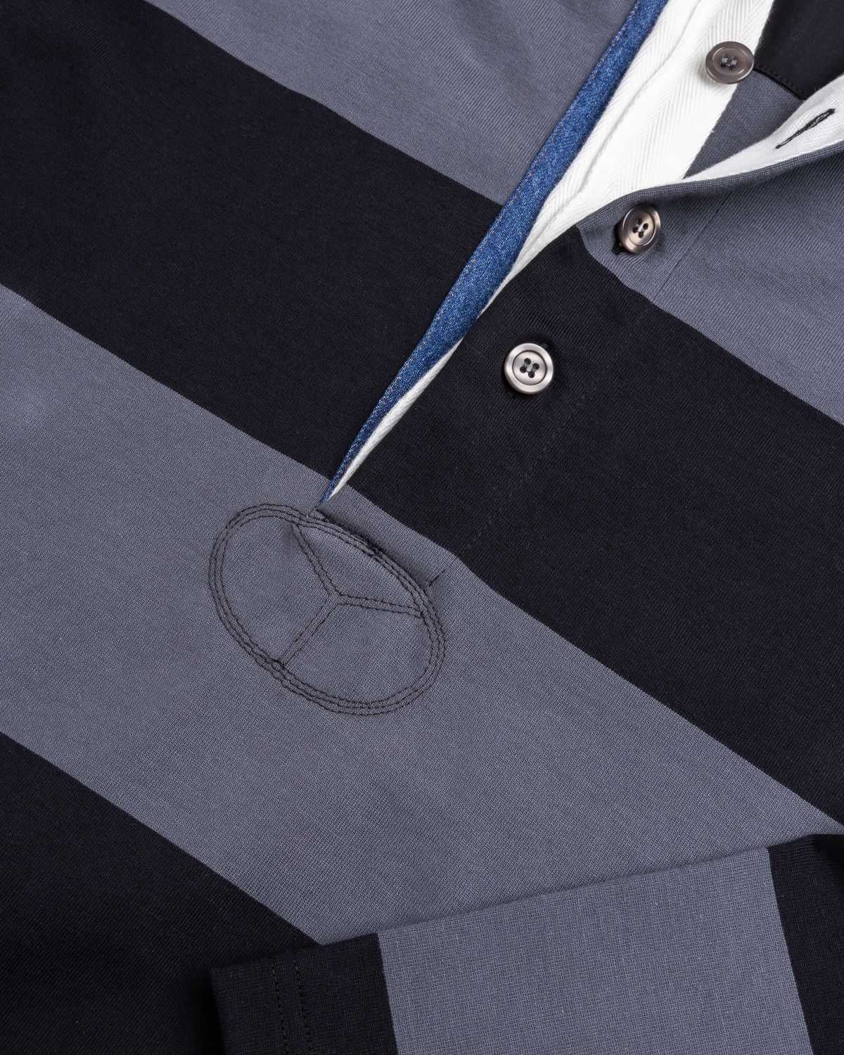 Y/Project – Triple Collar Rugby Polo Black/Grey - Shirts - Grey - Image 6