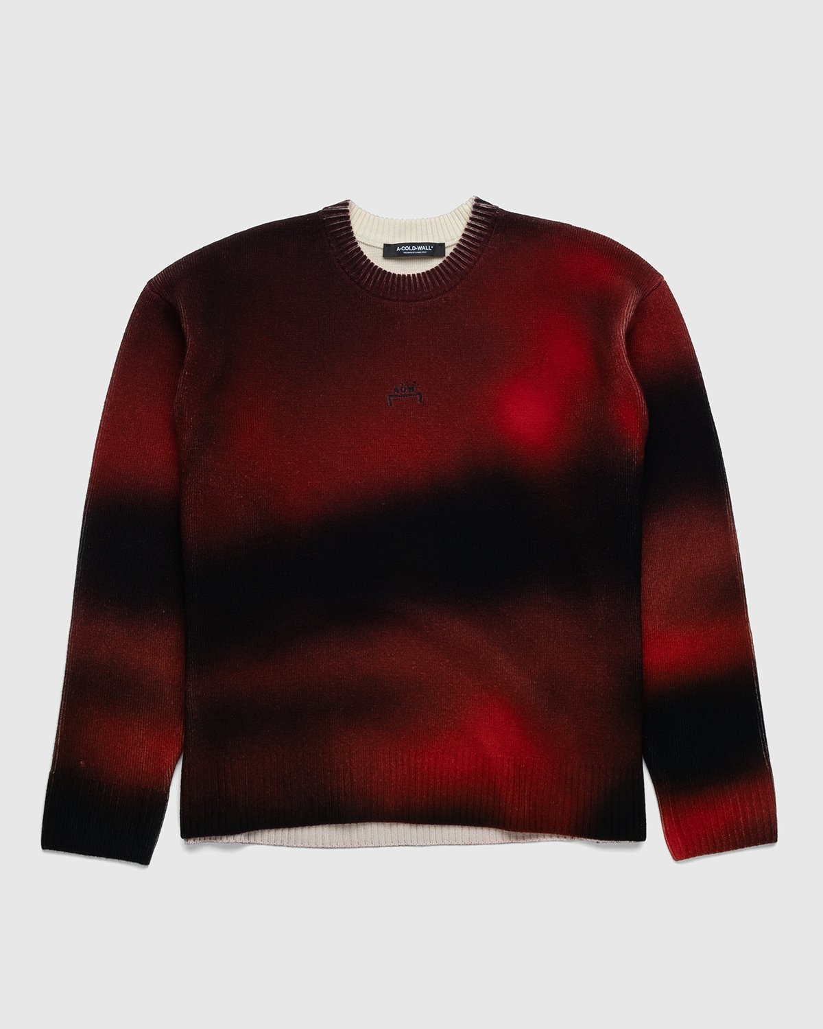 A-Cold-Wall* – Digital Print Knit Red - Knitwear - Red - Image 1