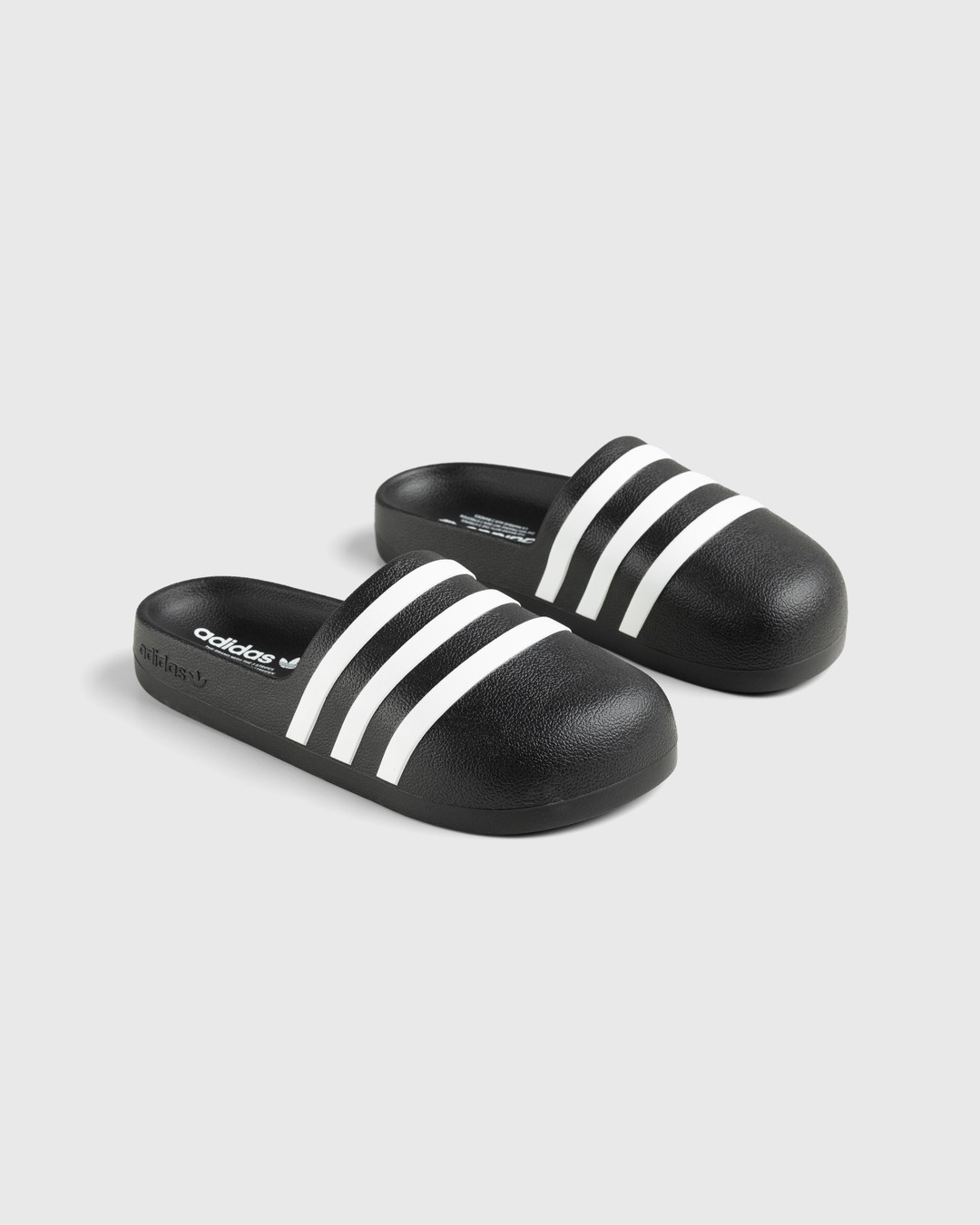 Adidas – Adifom Adilette Black/White/Black - Mules - Black - Image 3