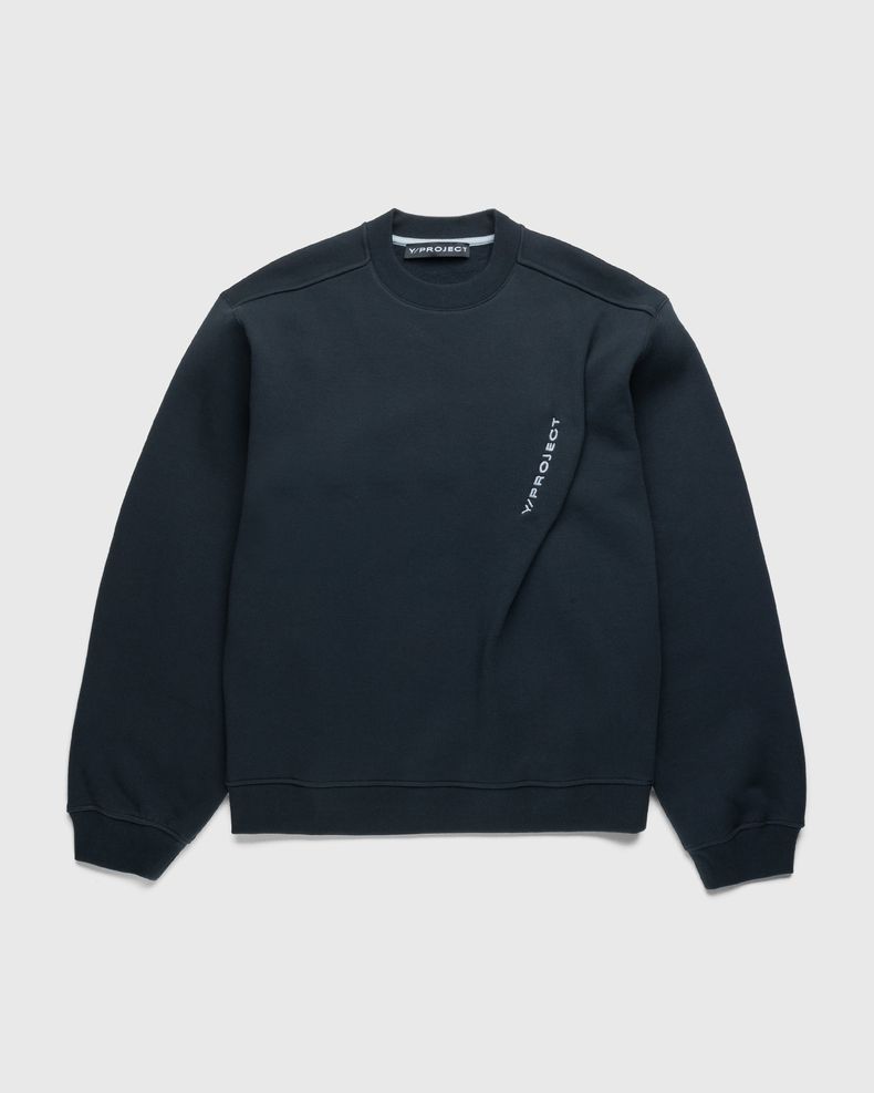 Y/Project – Pinched Logo Sweatshirt Navy