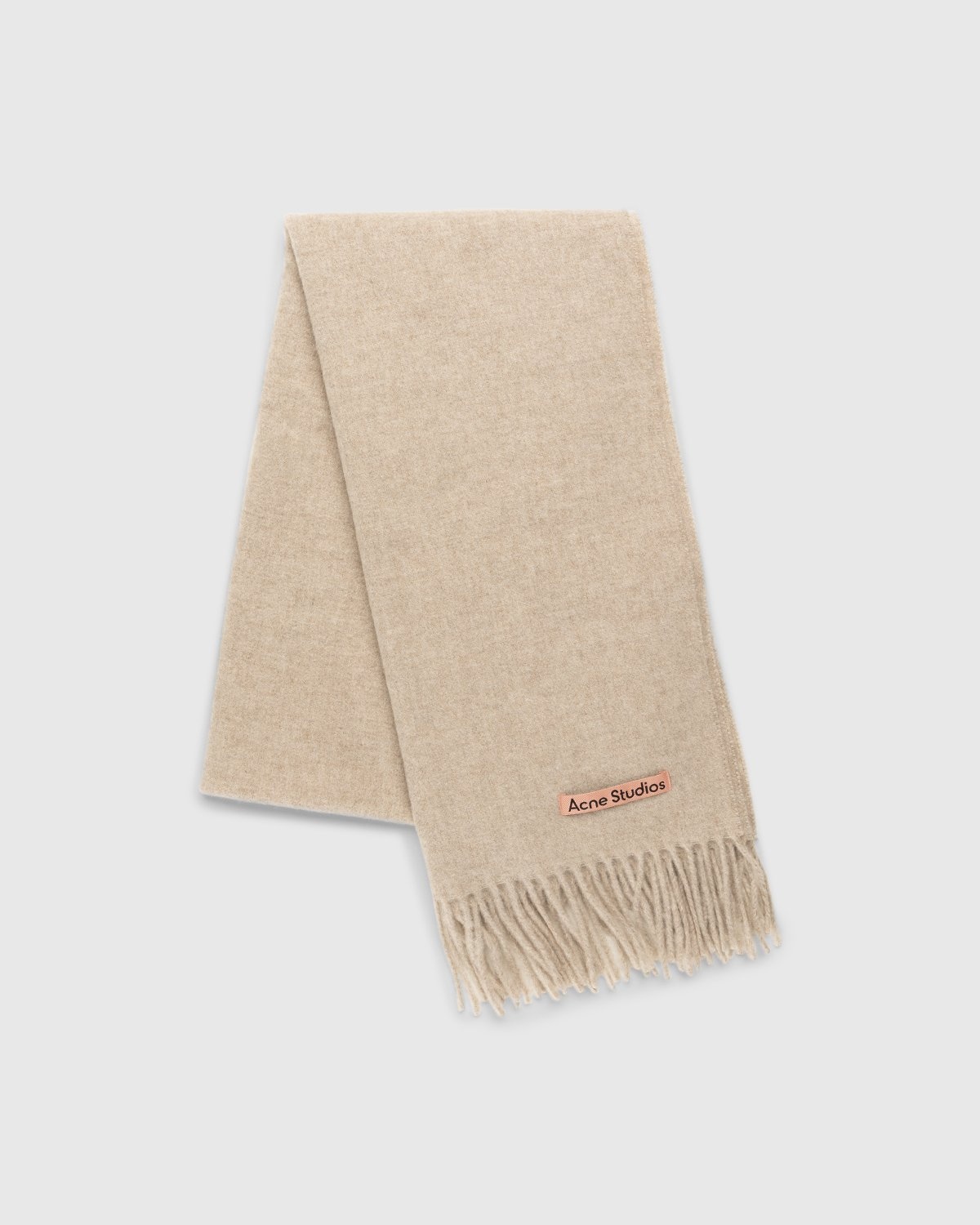Acne Studios – Canada Narrow Scarf Oatmeal Melange - Scarves - Beige - Image 1