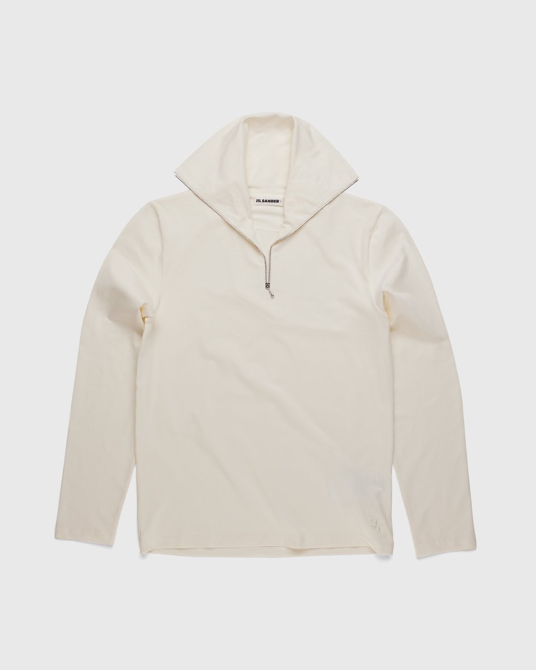 Jil Sander – Zip Turtleneck Natural - Sweats - Beige - Image 1