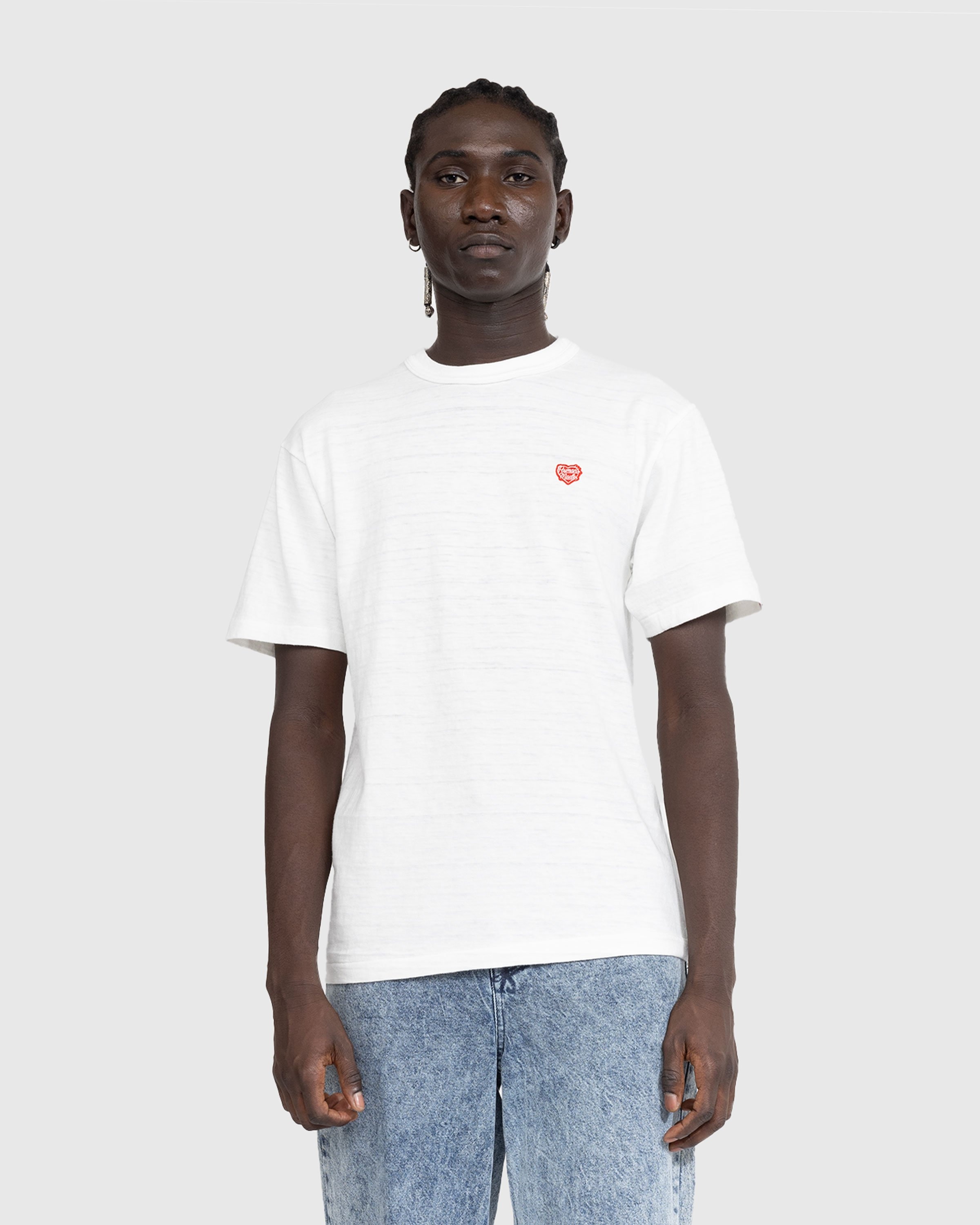 White shirt with heart sales