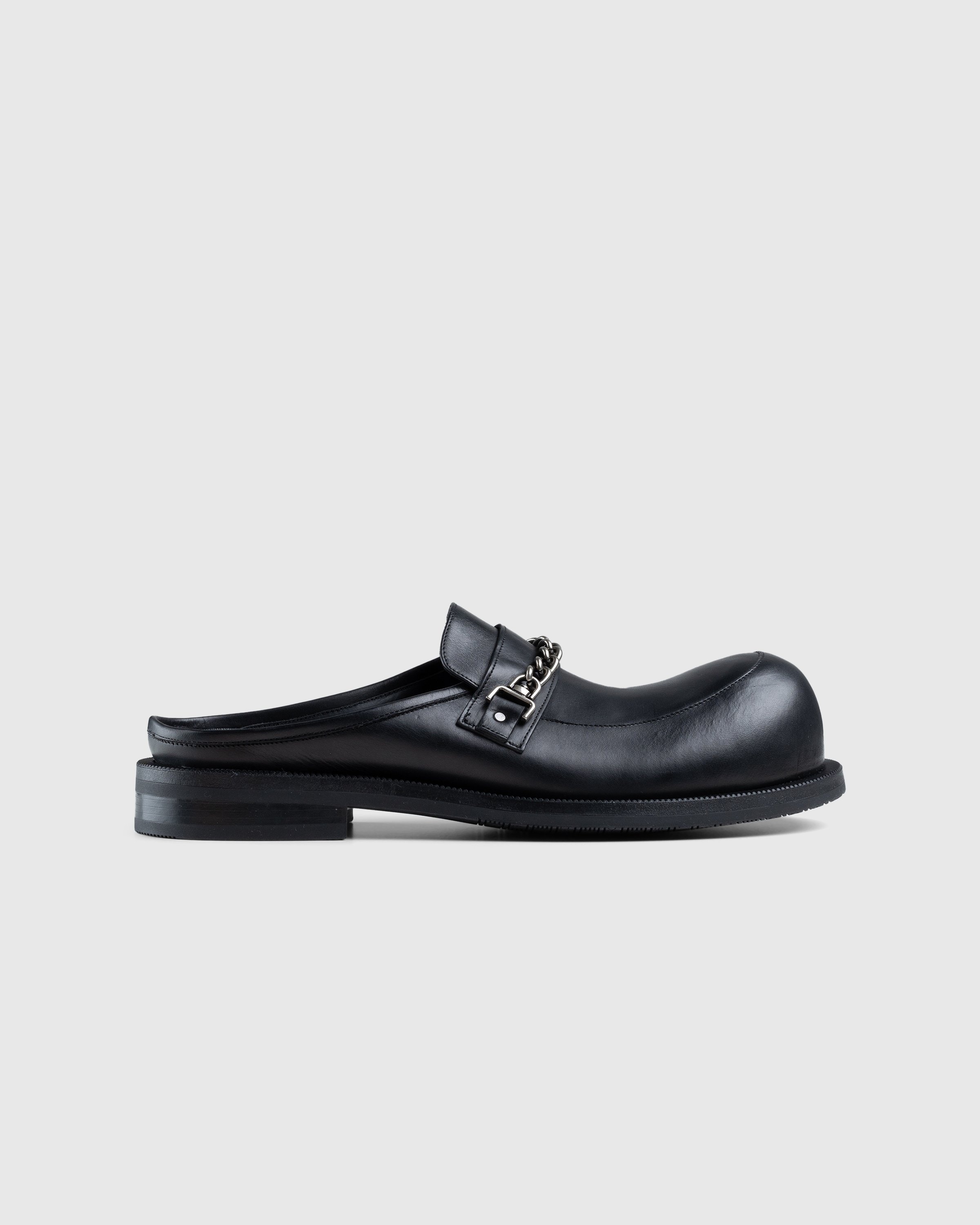 Martine Rose – Bulb Toe Chain Mule Black - Sandals - Black - Image 1