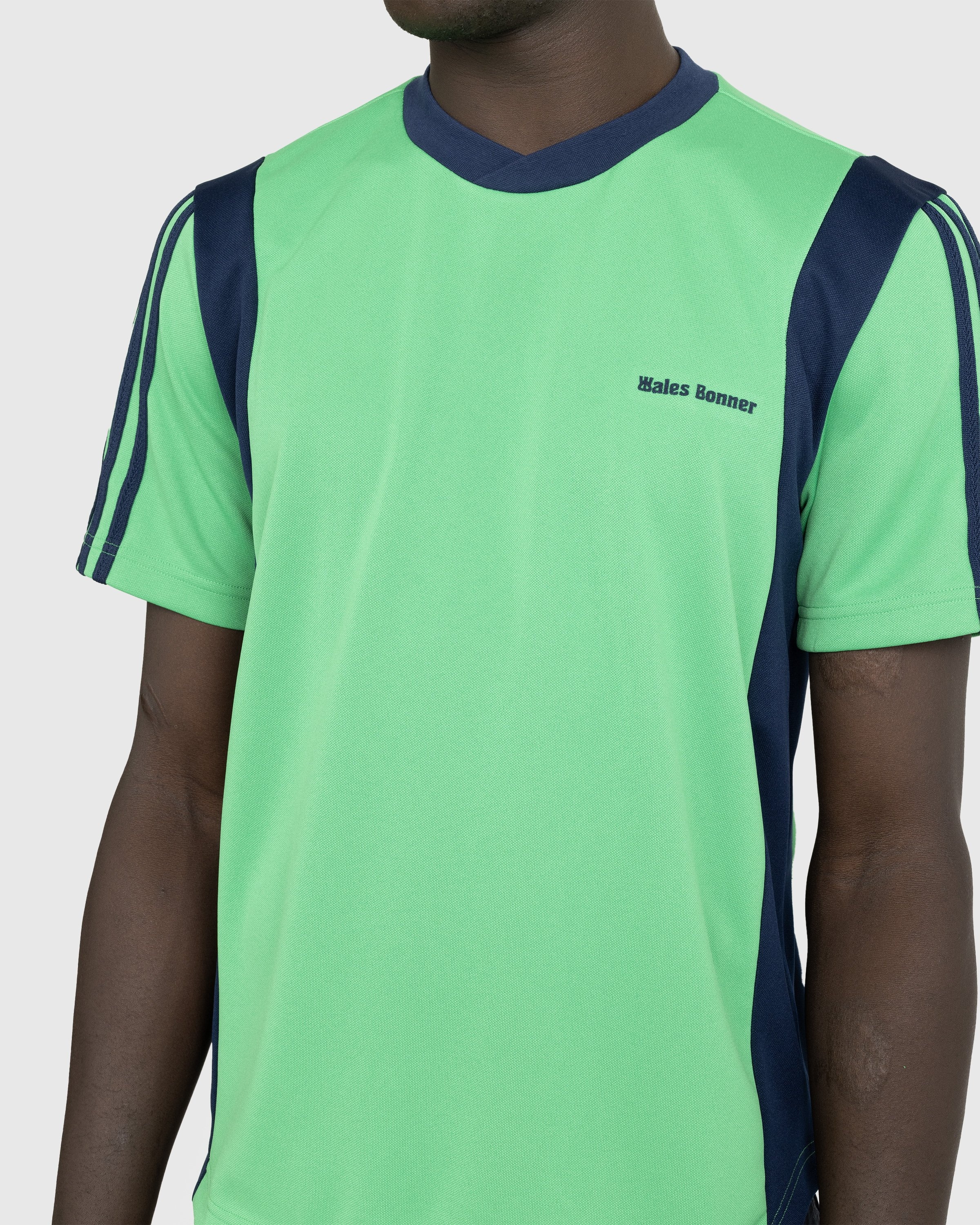 Adidas x Wales Bonner – Football Shirt Vivid Green - Longsleeves - Green - Image 4