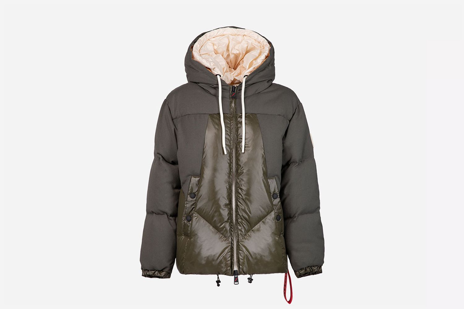 Oversized Down Jacket With Inserts