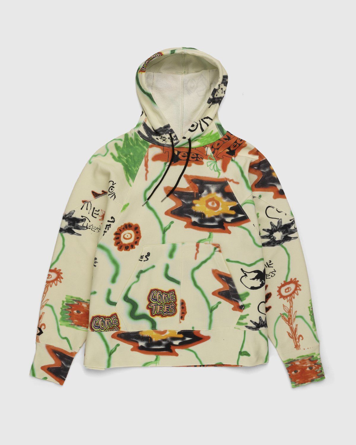 Converse x Come Tees – Floral Triangle Hoodie Bone | Highsnobiety Shop