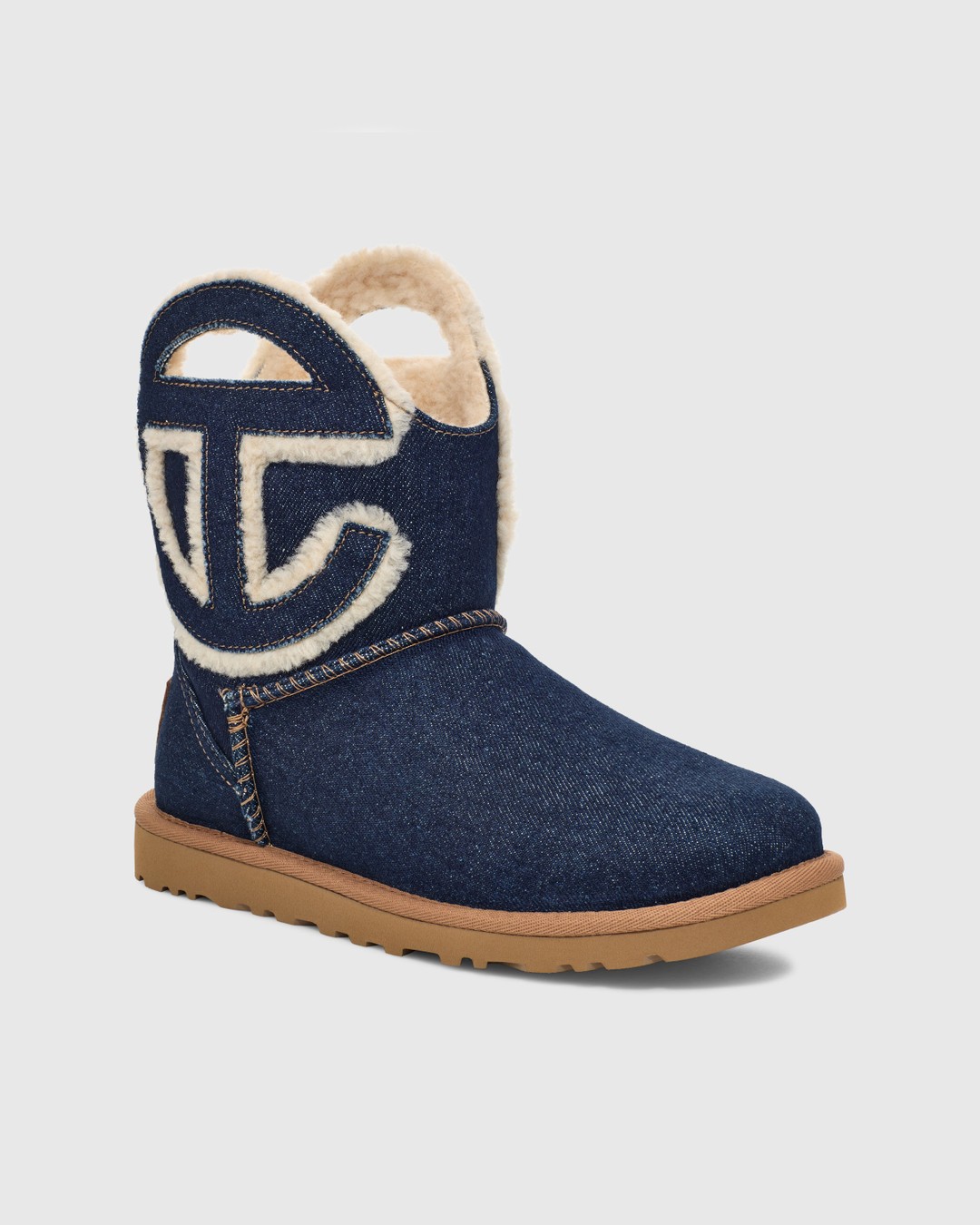 Ugg x Telfar – Logo Mini Boot Indigo - Boots - Blue - Image 5