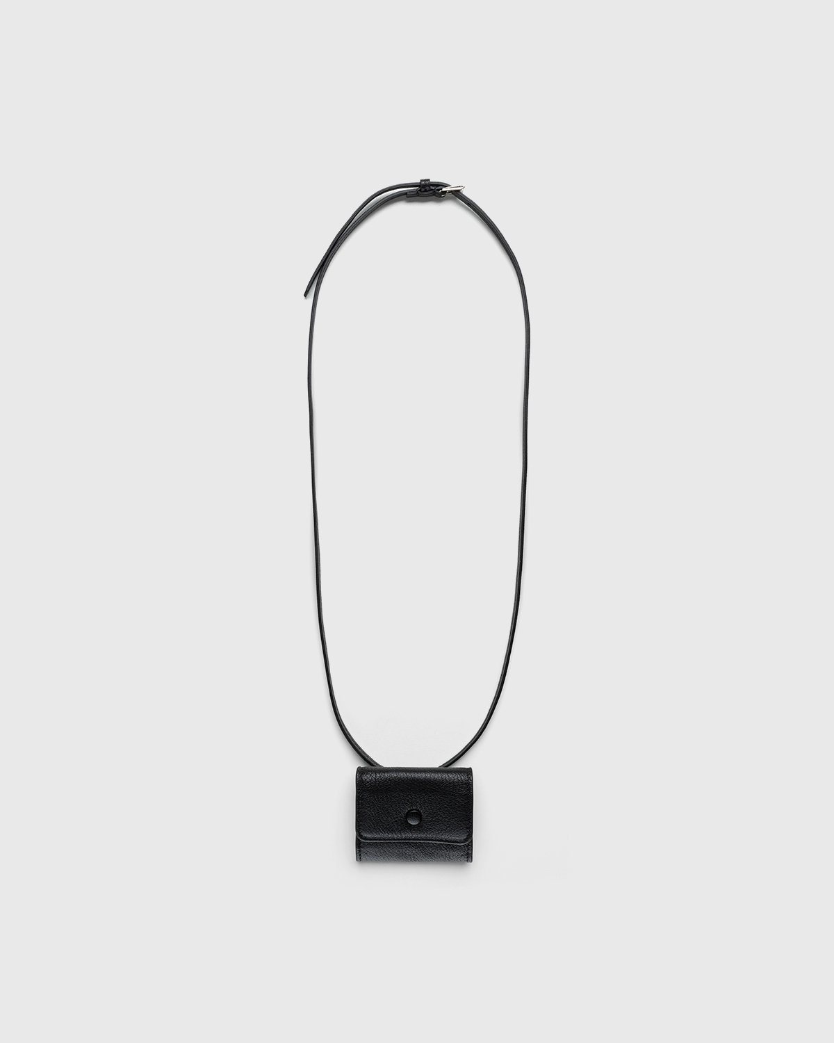 Maison Margiela – Leather AirPods Case Black - Phone cases - Black - Image 1