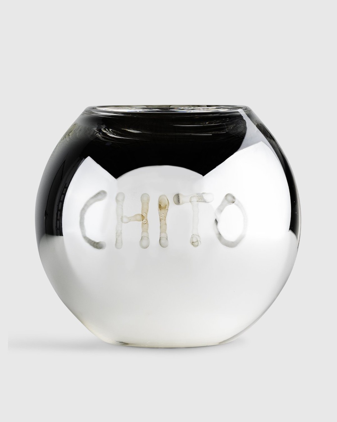 Chito x Christofle x Highsnobiety – Hand Painted Uni Vase Medium 2 - Vases - Silver - Image 2