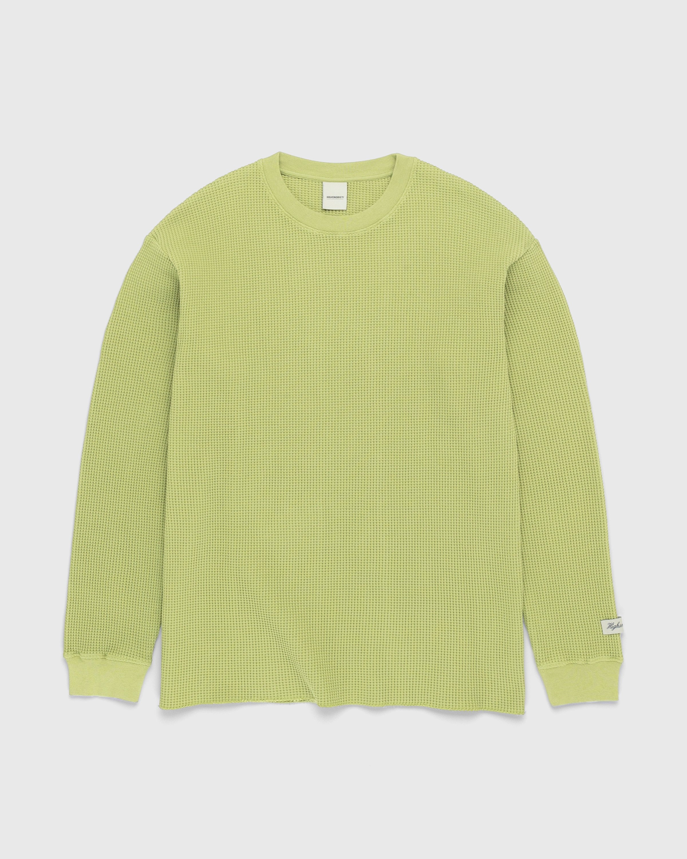 Highsnobiety – Thermal Crew Olive - Sweats - Green - Image 1