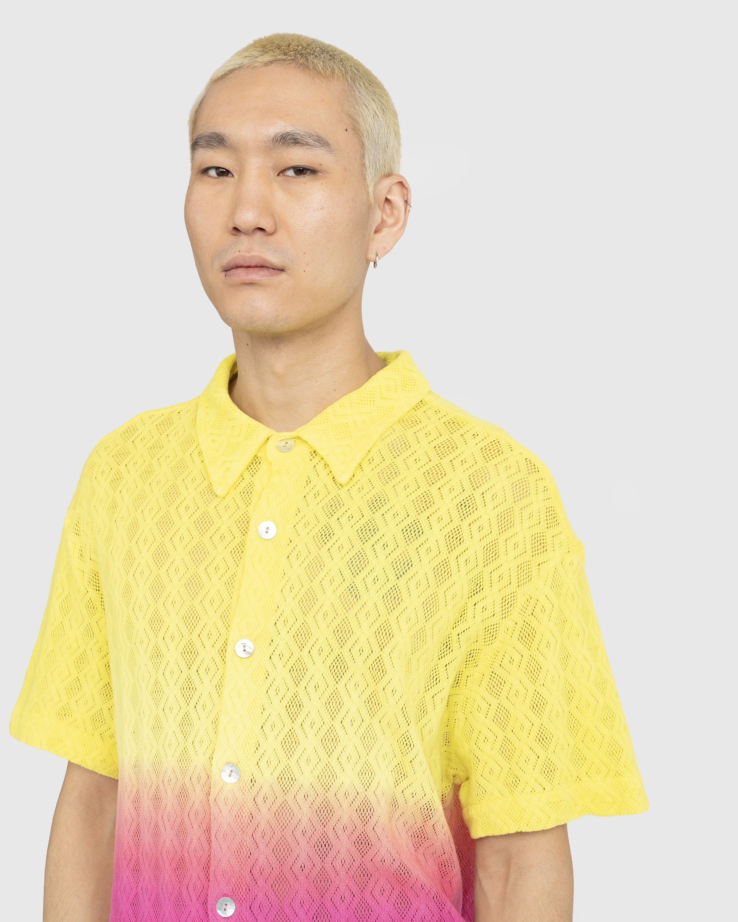 AGR – Gentle Happiness Lace Shirt Yellow/Pink - Shirts - Yellow - Image 6