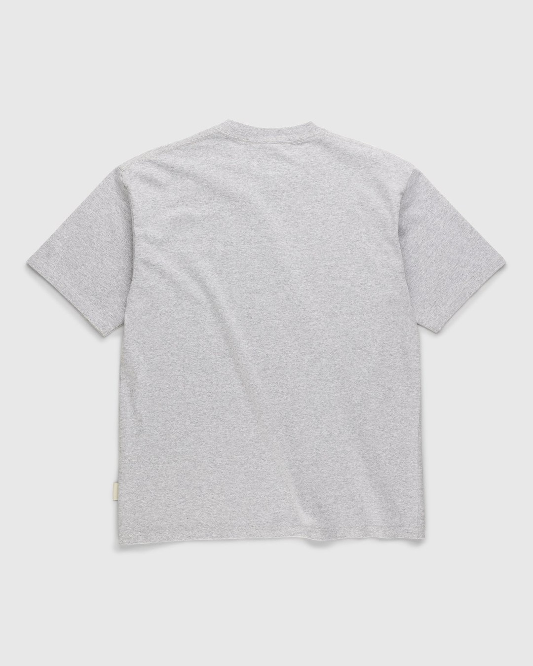 Highsnobiety – Heavy Logo Staples T-Shirt Heather Grey - Tops - Grey - Image 2
