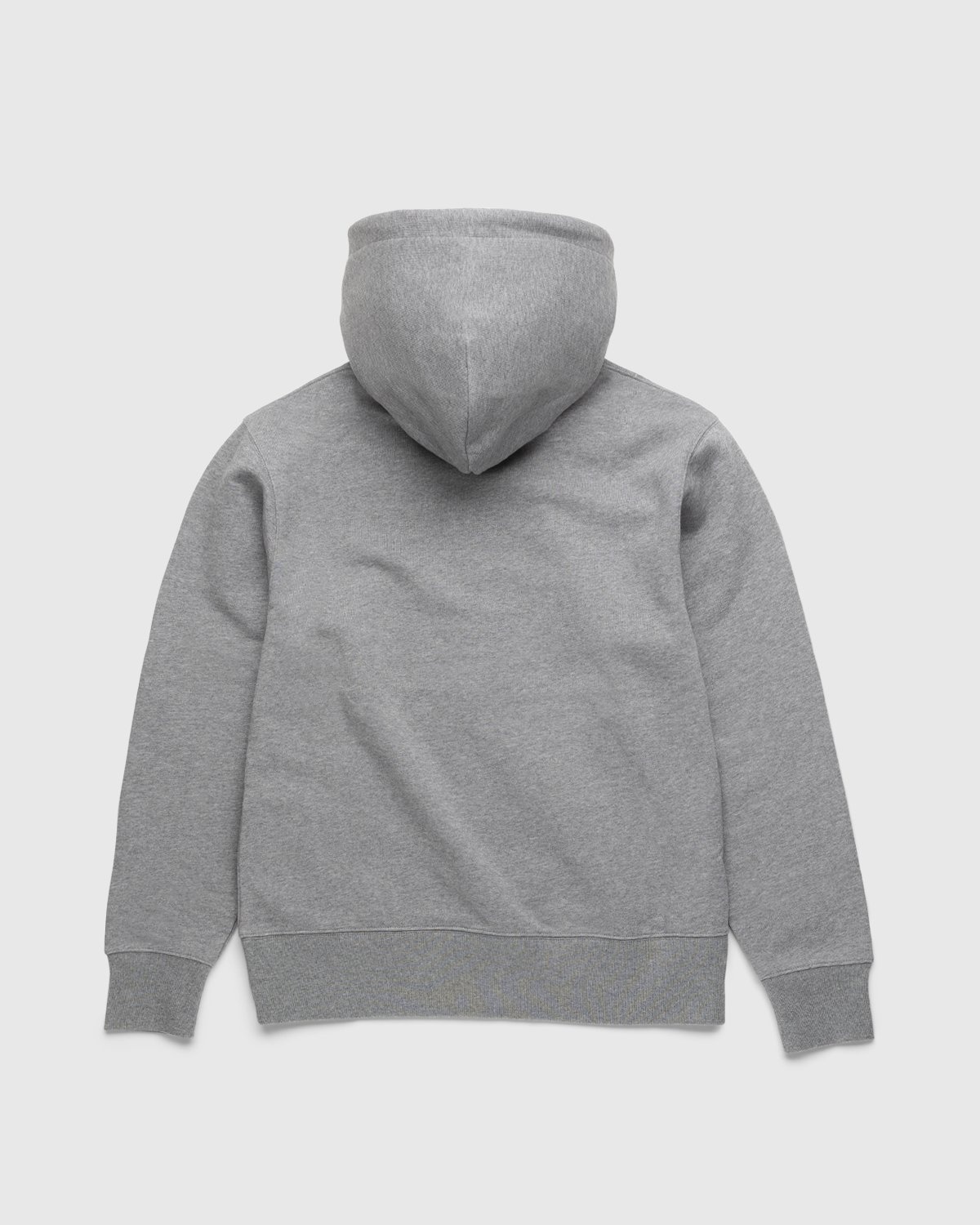 Acne Studios – Organic Cotton Hooded Sweatshirt Light Grey Melange - Sweats - Grey - Image 2