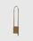 Leather Pouch Necklace Brown