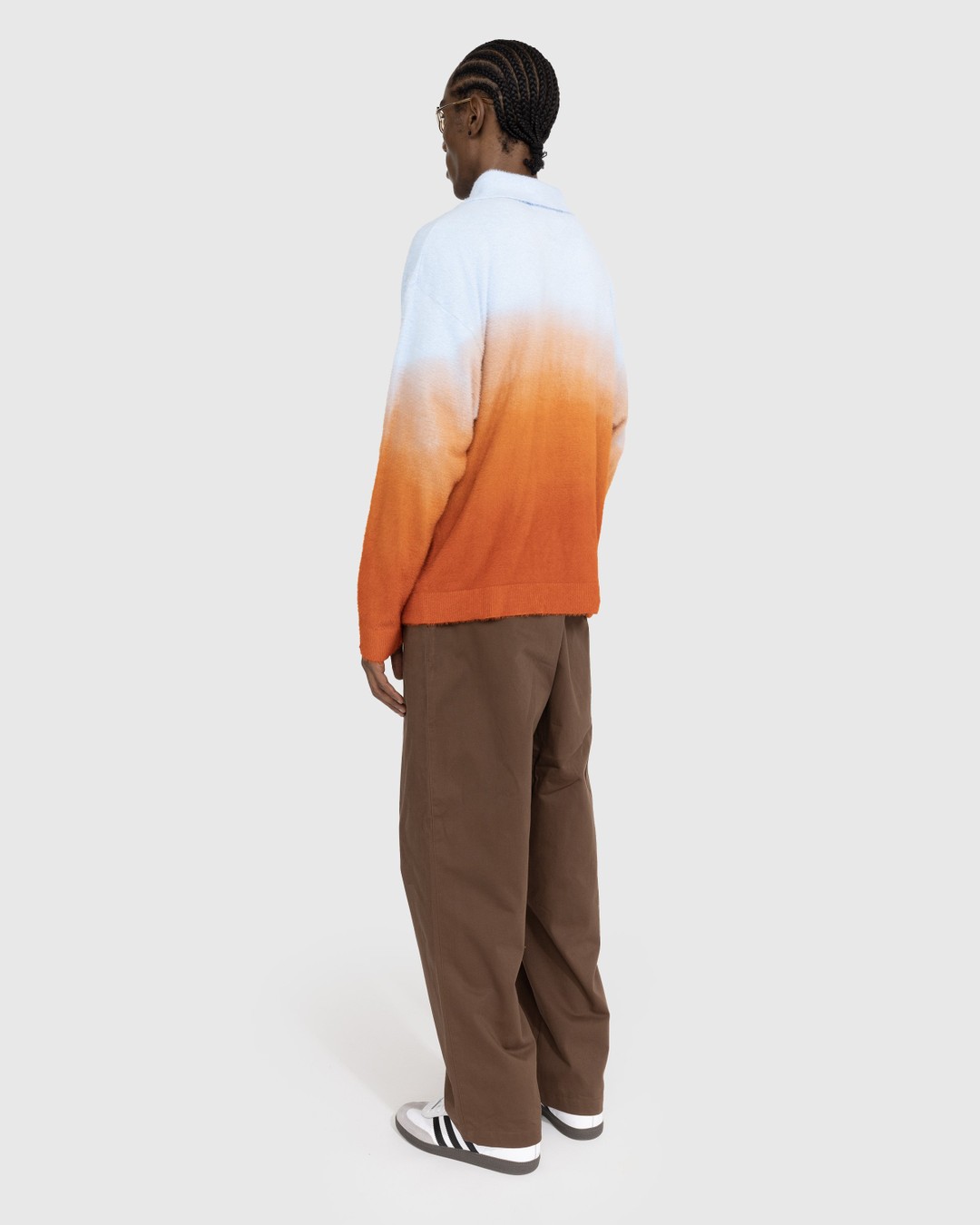 Bonsai – Knit Long-Sleeve Shirt Sunset - Shirts - Orange - Image 3