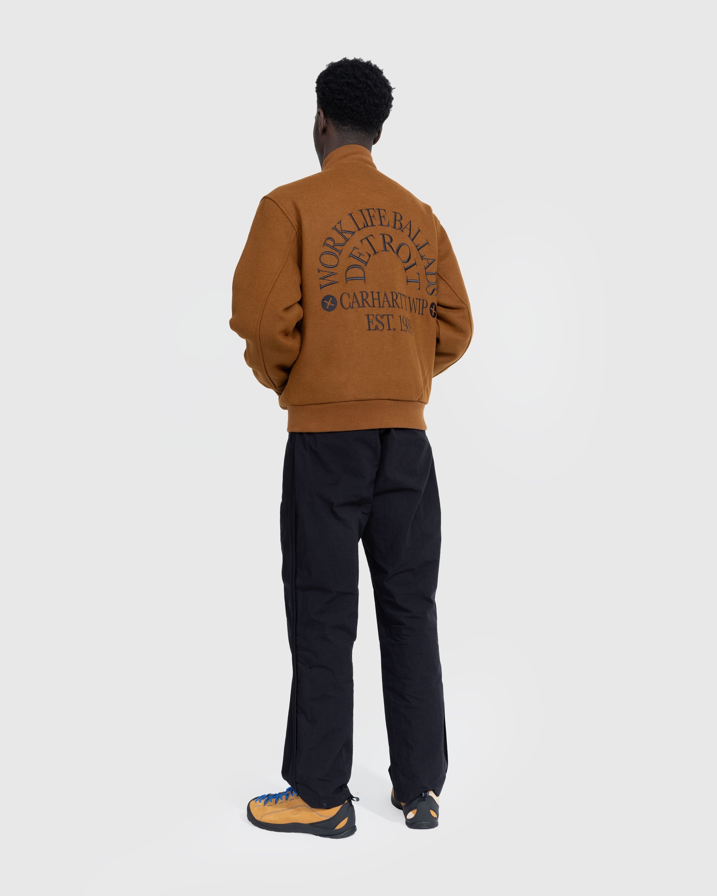 Carhartt WIP – Work Varsity Bomber Deep Hamilton Brown - Outerwear - Brown - Image 4