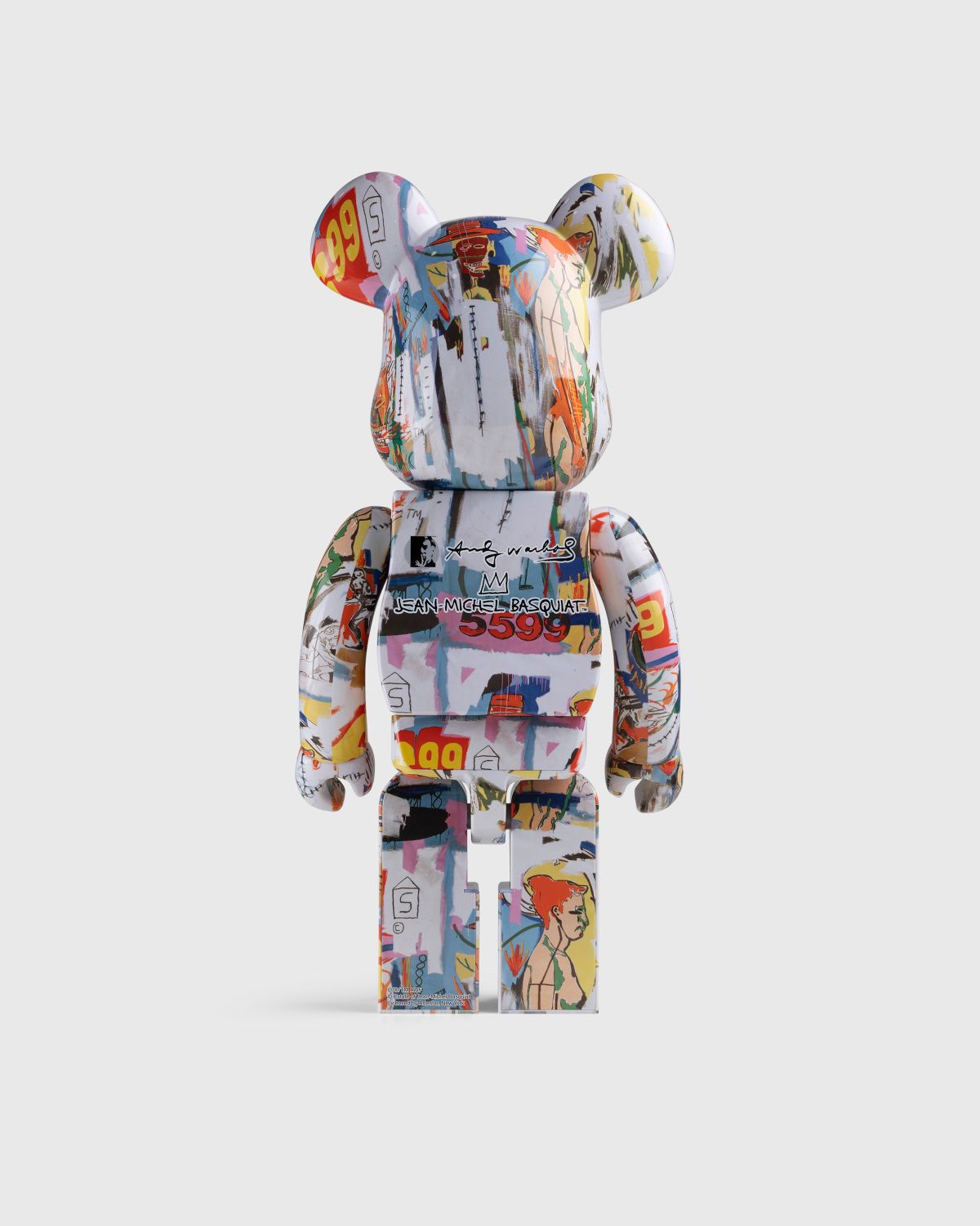 Medicom – Be@rbrick Andy Warhol x Jean-Michel Basquiat #4 1000% Multi - Arts & Collectibles - Multi - Image 2
