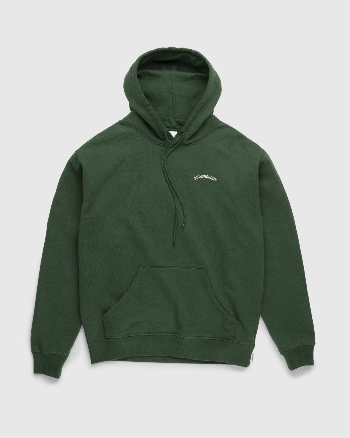 Highsnobiety – Logo Fleece Staples Hoodie Campus Green - Sweats - Green - Image 1