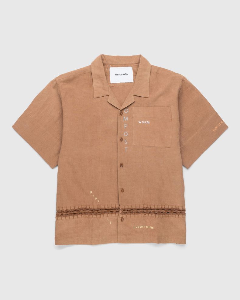 Greetings Shirt Brown Ground Hugger