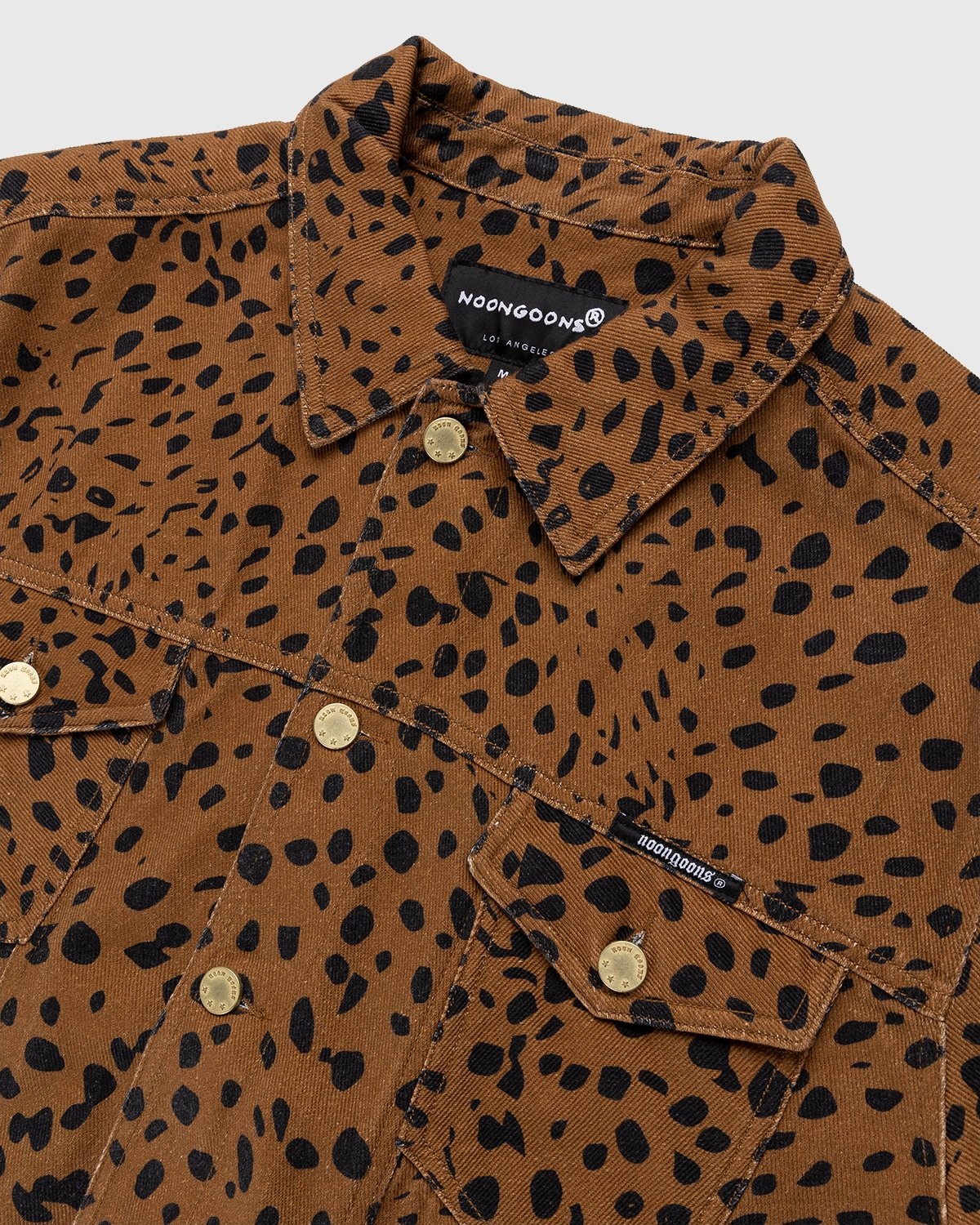Noon Goons – Go Leopard Denim Jacket Brown - Denim Jackets - Brown - Image 4