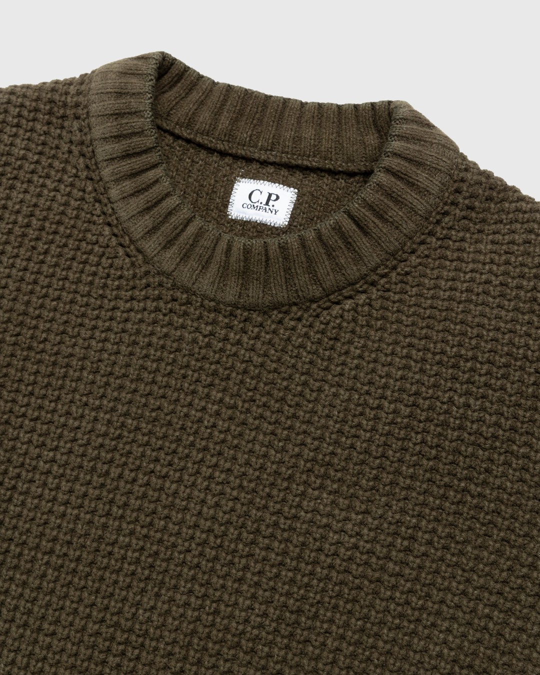 C.P. Company – Chenille Cotton Jumper Green - Knitwear - Green - Image 3