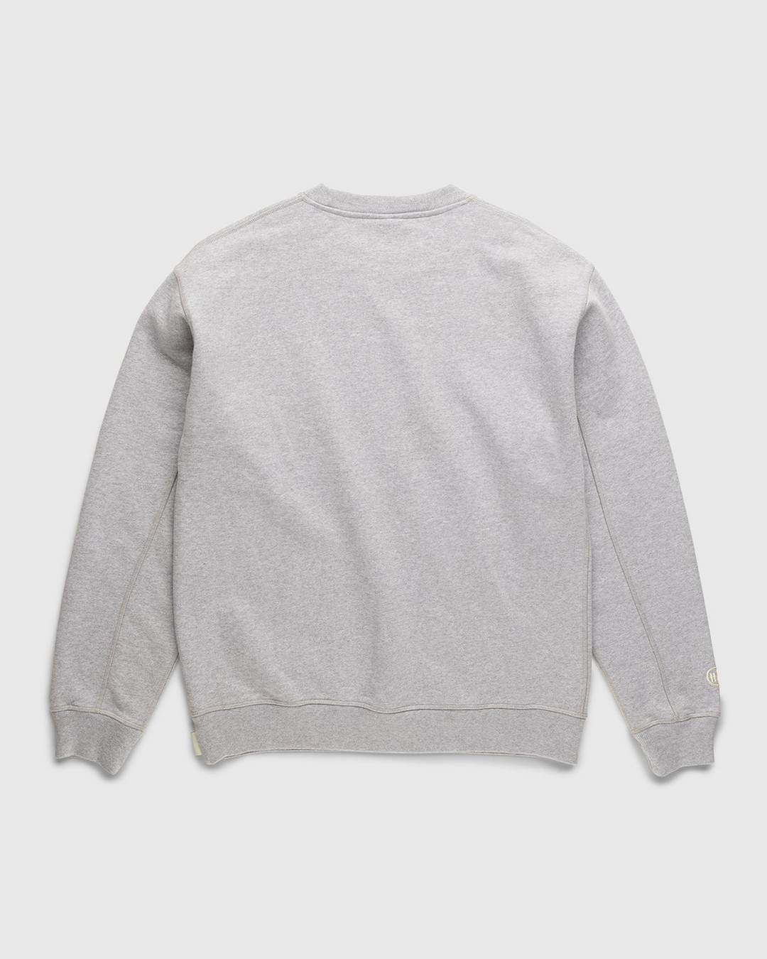 Highsnobiety – Logo Fleece Staples Crew Heather Grey - Sweats - Grey - Image 2