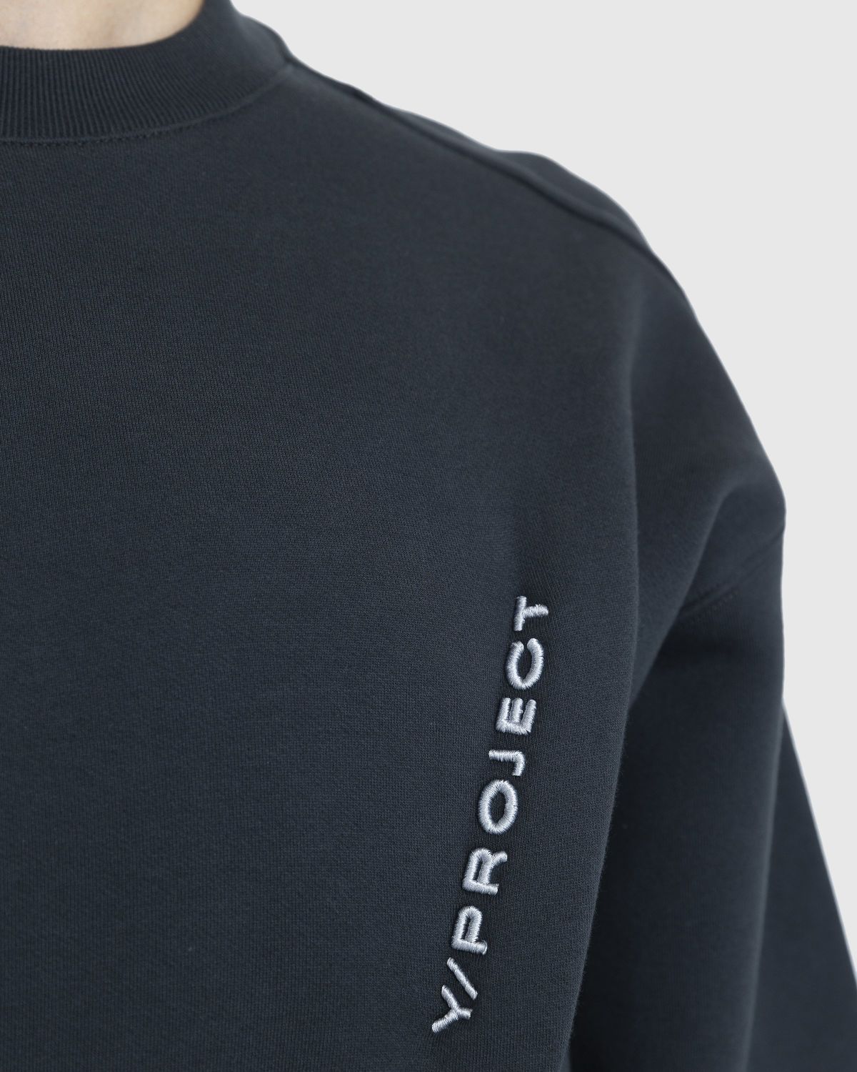 Y/Project – Pinched Logo Sweatshirt Navy - Sweats - Blue - Image 3