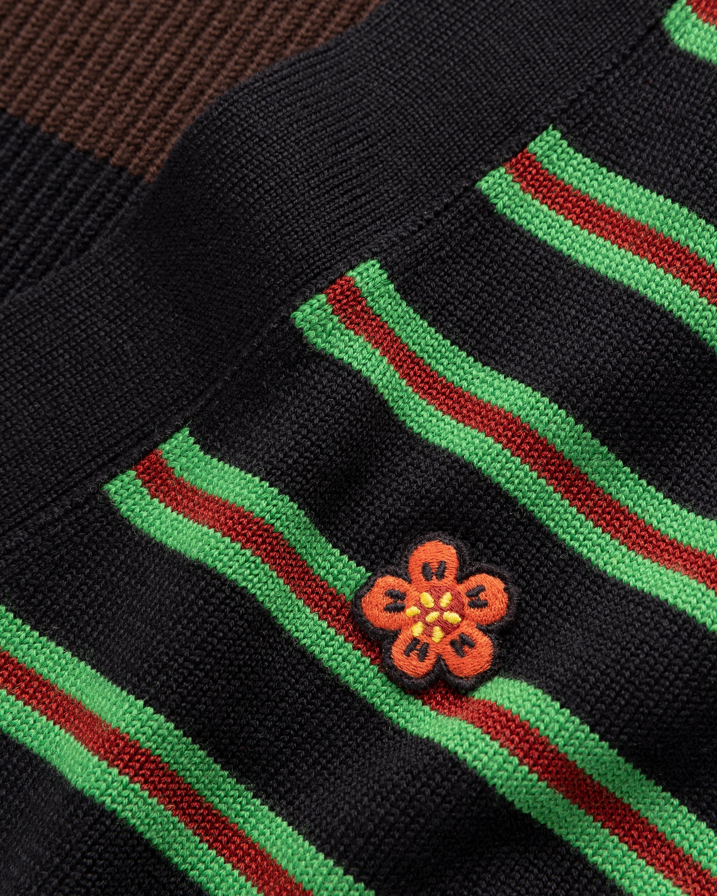 Kenzo – Striped Wool Cardigan Black - Knitwear - Black - Image 6