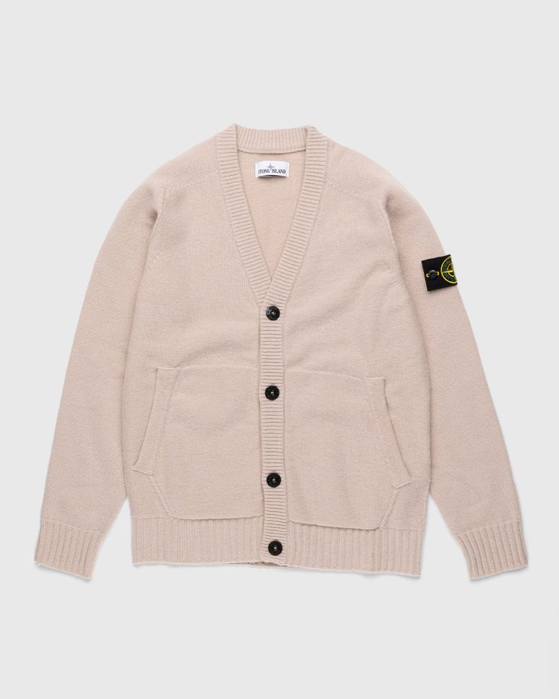 Stone Island – Knitted Cardigan Rustic Rose
