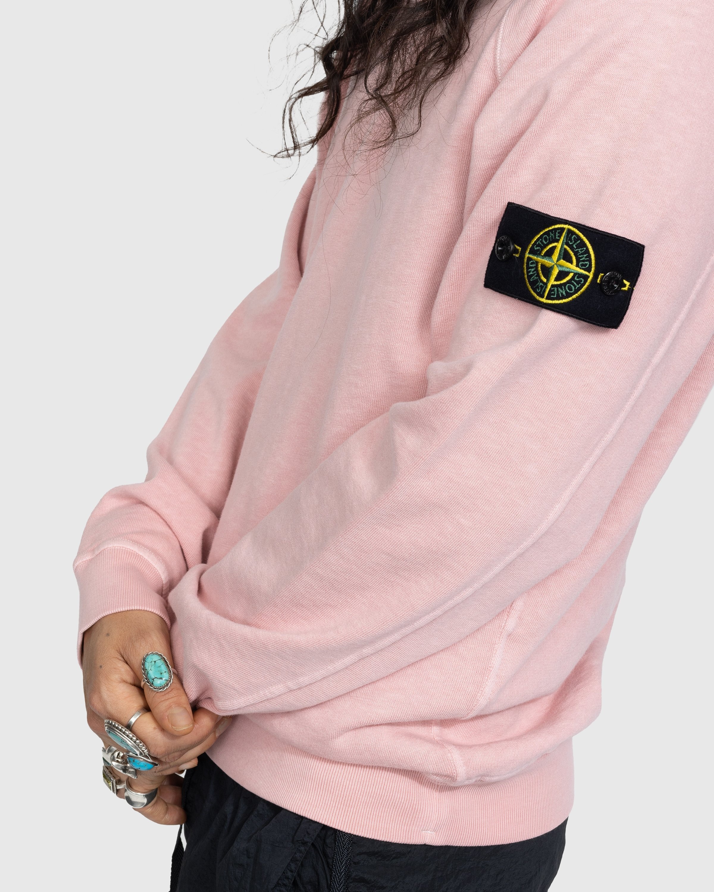 Stone island sale jumper salmon
