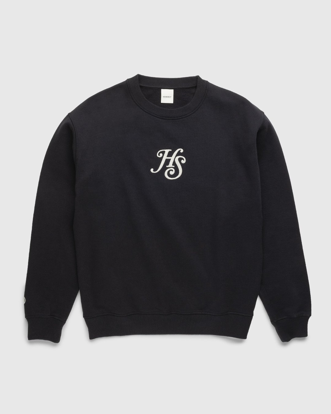 Highsnobiety – Logo Fleece Staples Crew Black - Sweats - Black - Image 1